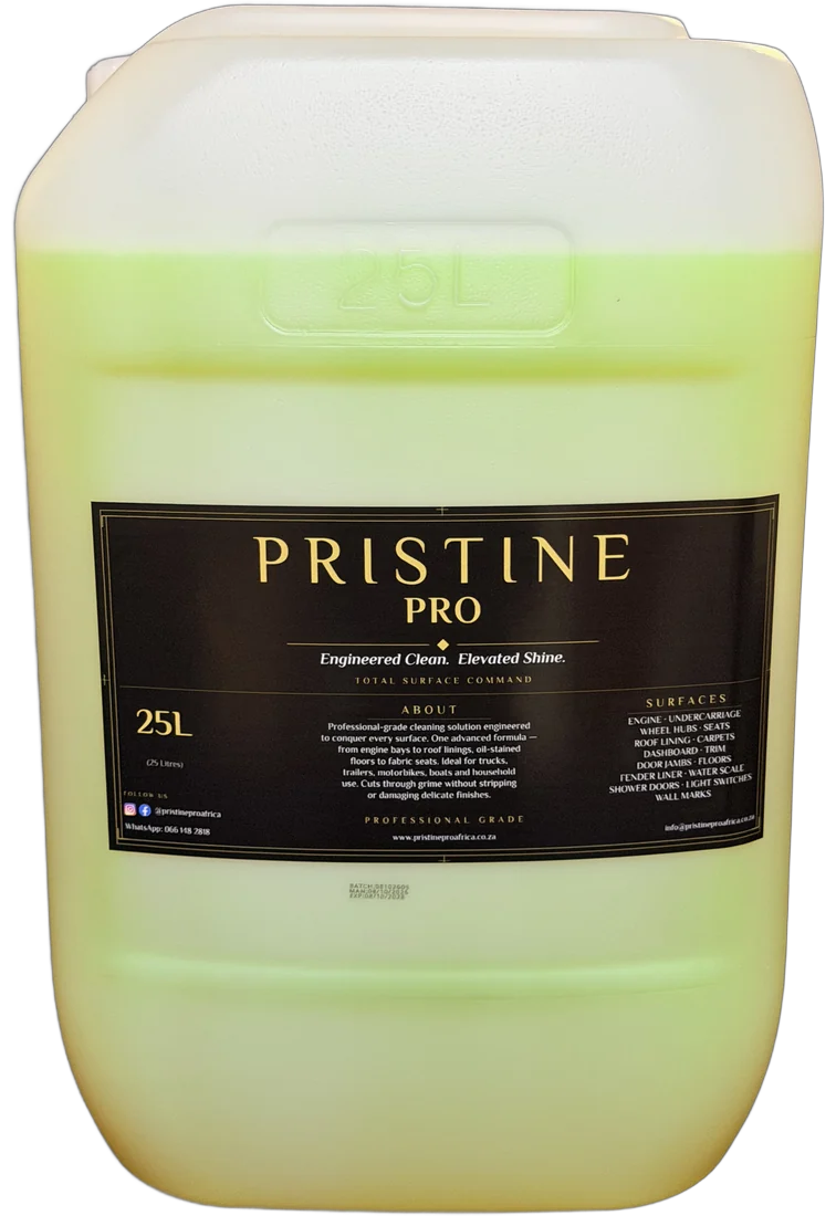 Pristine Pro 25L drum, front label